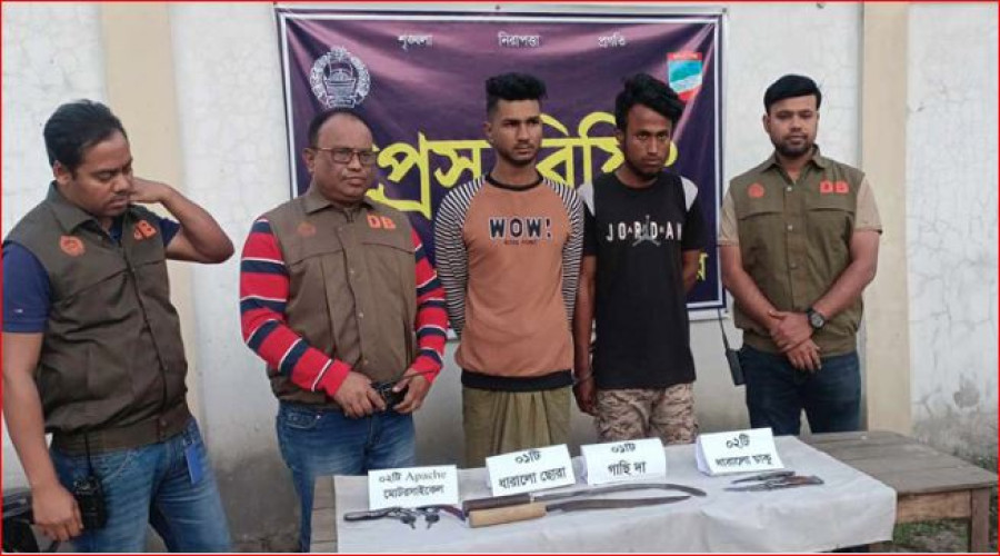 যশোর শহরের দক্ষিণাংশের ত্রাস ভাগ্নে ইমন ও সোহাগ রানা ধরা